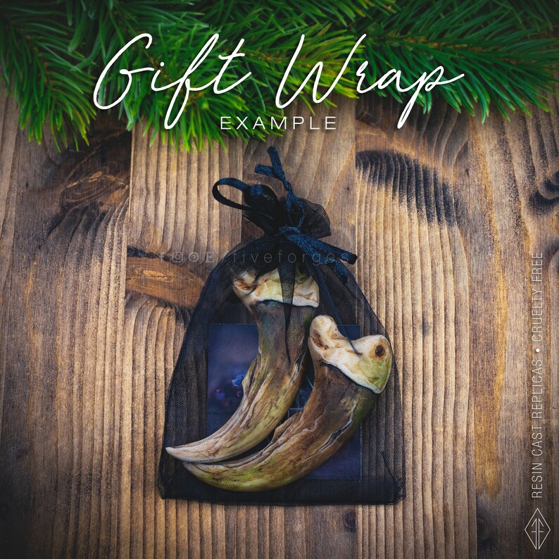 Gift Wrap Example: a little black organza bag, ready to be given to your loved one or yourself (cause why not?!).