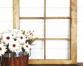 Small Painted Farmhouse Window Frame Fall and Seasonal Decor Decor ...