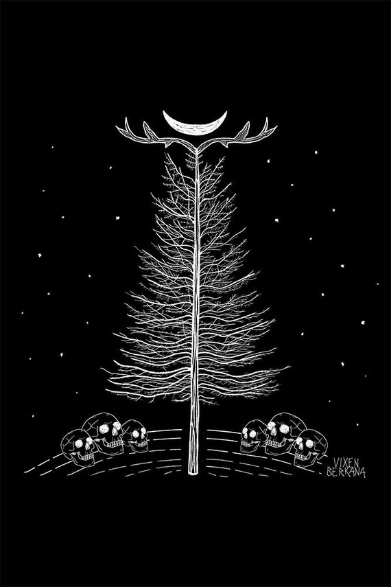 TUURU, occult wall art, mystic art, shaman print, art print
