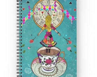 EL SUEÑO DE ALICIA, cuaderno de Alicia en el País de las Maravillas