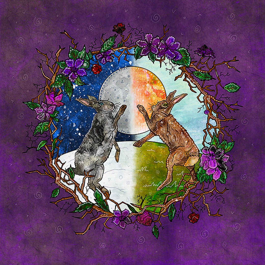 OSTARA'S DANCE, Fine Art Print, Spring Equinox Illustration - Etsy