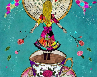 ALICE'S DREAM, alice in wonderland art