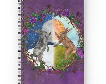 OSTARA'S DANCE, hare notebook, pagan journal