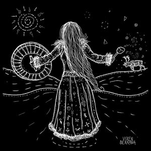 JOIK, sami shaman, art print, nordic decor