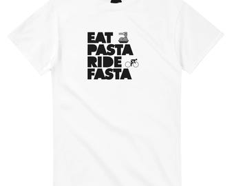 Camiseta | Unisex | Come Pasta, viaja rápido