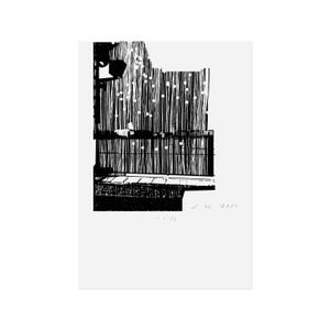 Print | Hamburg - Train ride along the Alster | URBAN SECTIONS + STRUCTURES | Original | Numbered and signed | Edition of 28