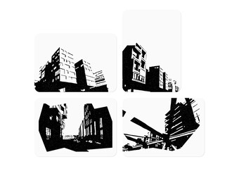 Postcard set "Hamburg Hafencity | Prints", set of 4, print graphics, art, prints