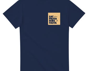 Camiseta | azul oscuro/azul marino | Unisex | Eat Pasta Ride Fasta