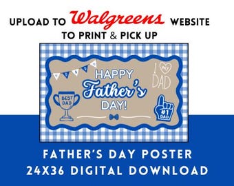 Walgreens Father's Day Printable Banner Poster 24x36