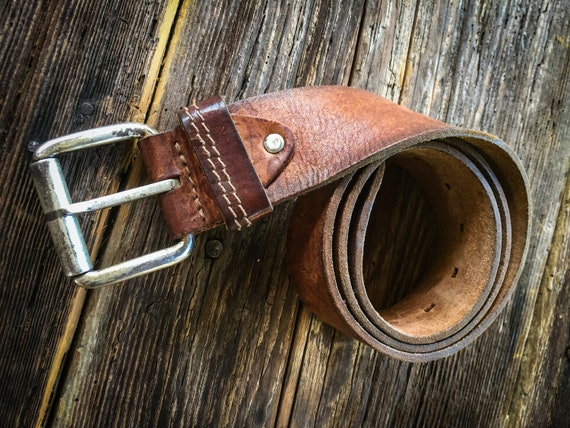 Brown Belt, Men's Belt, Vintage Style Accessories