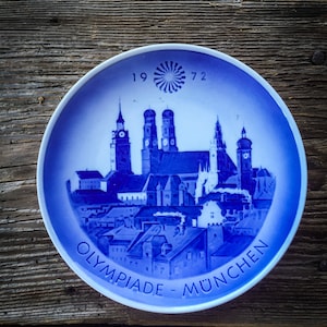 Vintage Olympiade Munchen Plate, 1972