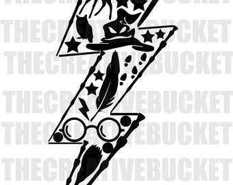 Download Harry Potter Lightning Bolt Svg Etsy