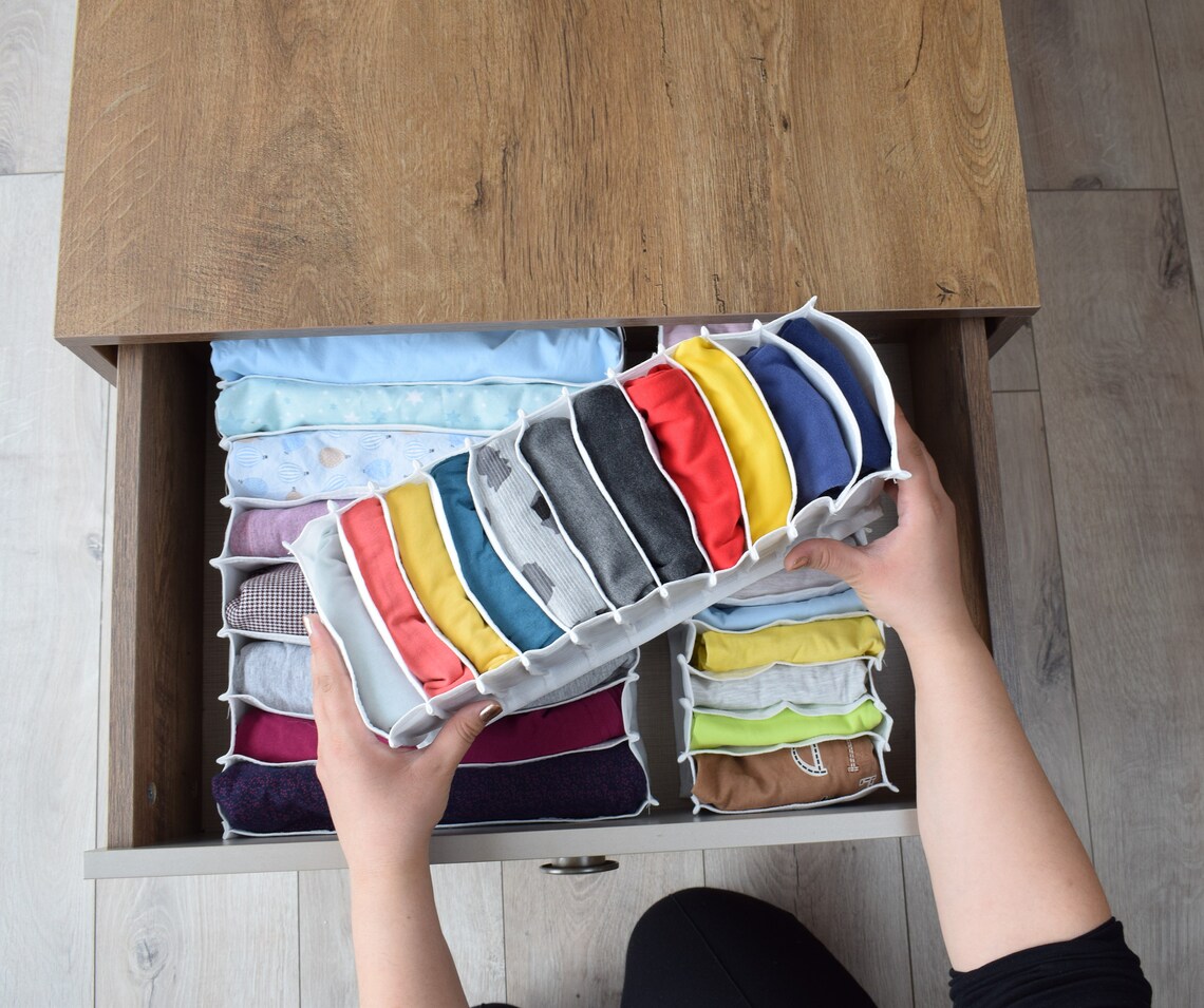 Drawer and Luggage Organizer Divider Set of 3 Closet Storage Etsy