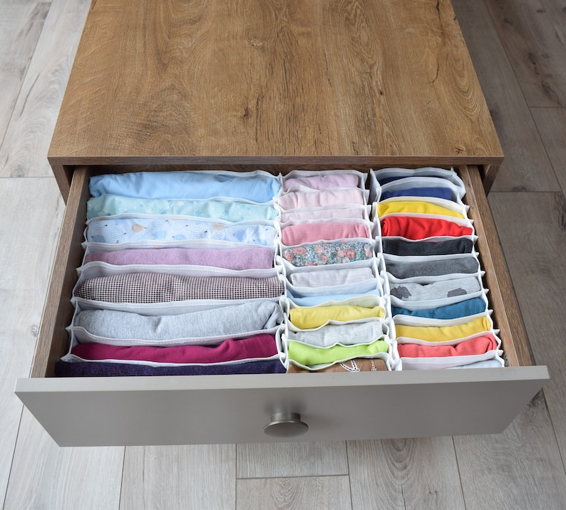 Baby Cloth Organizer Nursery Dresser Drawer Divider Set of Etsy