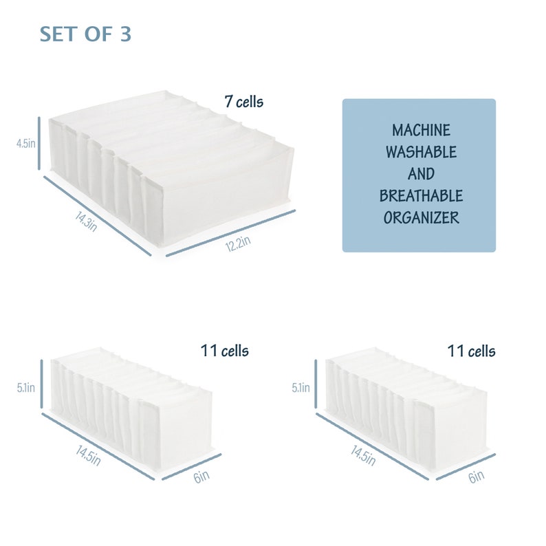 Baby Cloth Organizer Nursery Dresser Drawer Divider Set of Etsy