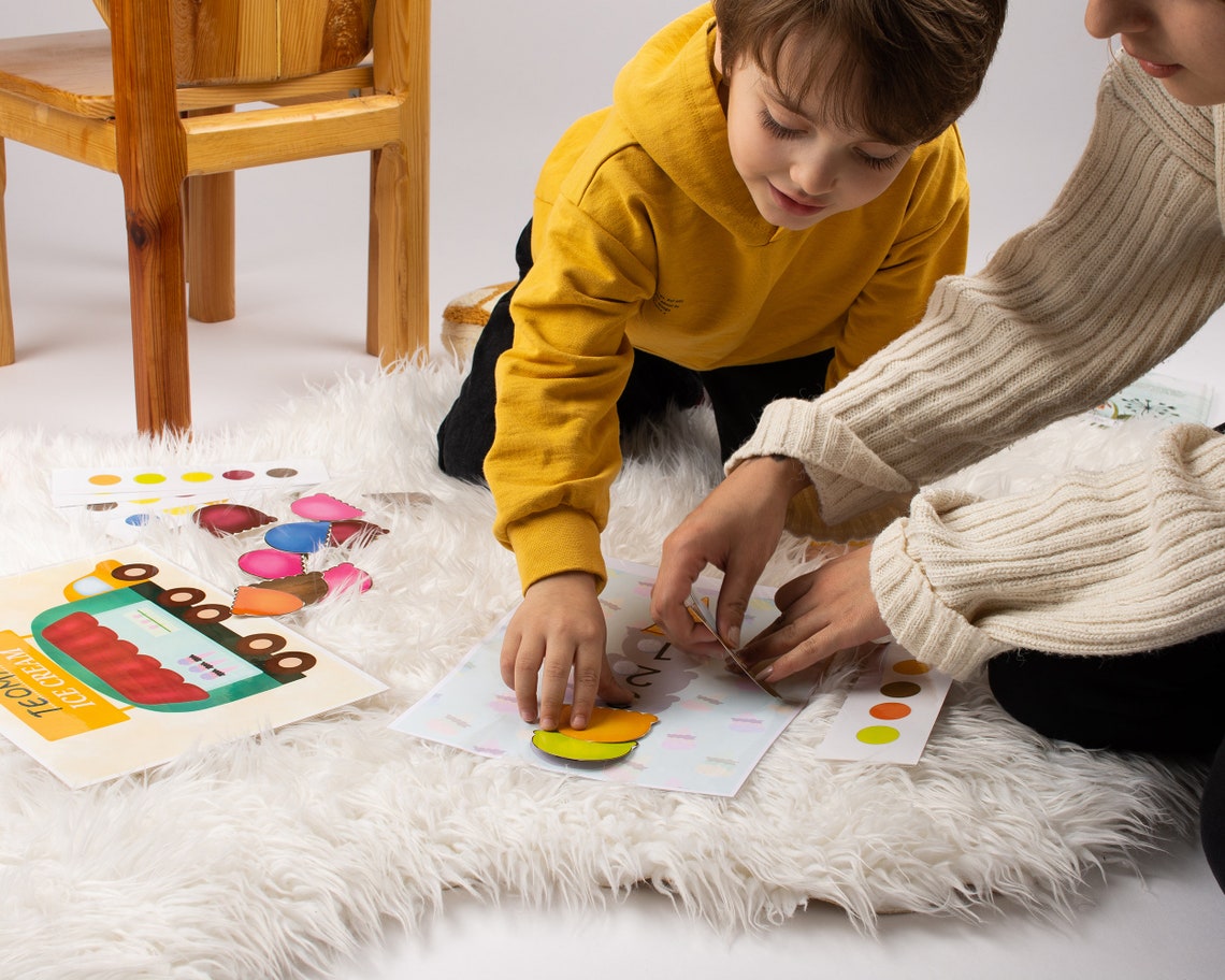 Ice Cream Pretend Play Printable Kids Dramatic Play Color - Etsy