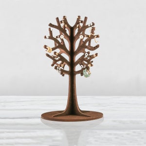 3D wooden Jewelry Stand: Earring Holder Tree