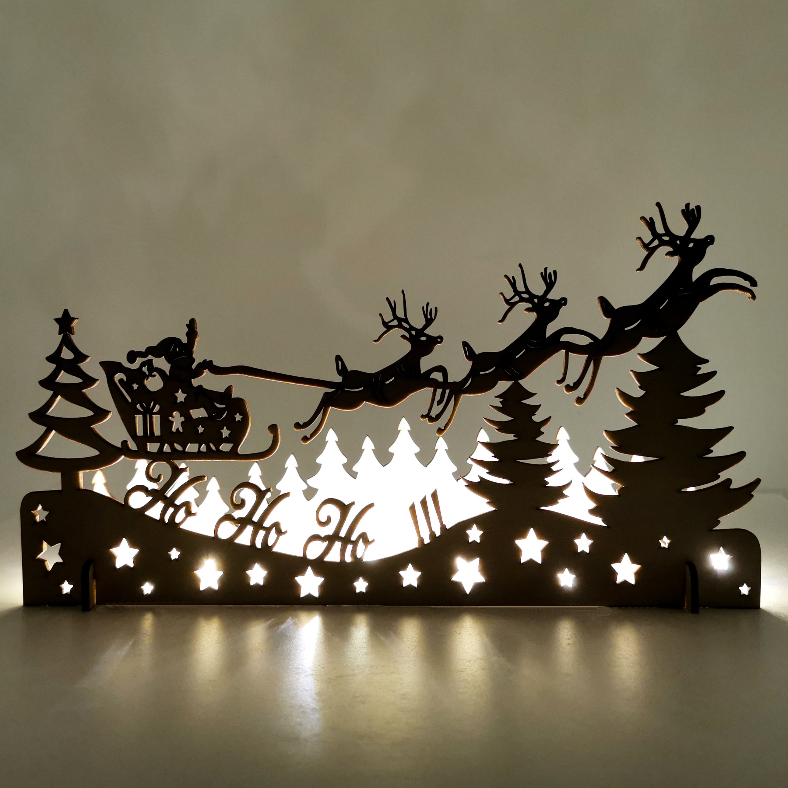 decoration and outdoor reindeer Santa