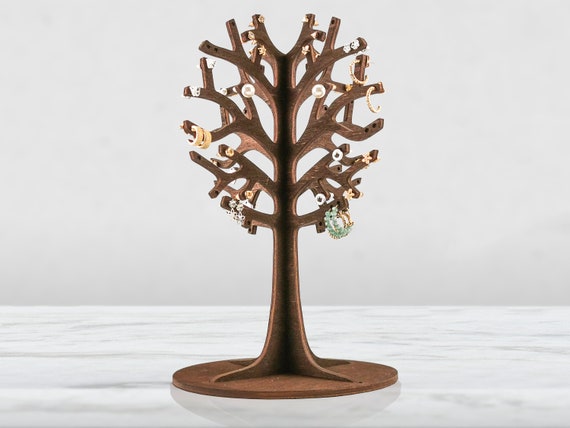 Jewelry Tree Stand Display Earrings Necklace Ring Ornament Holder 