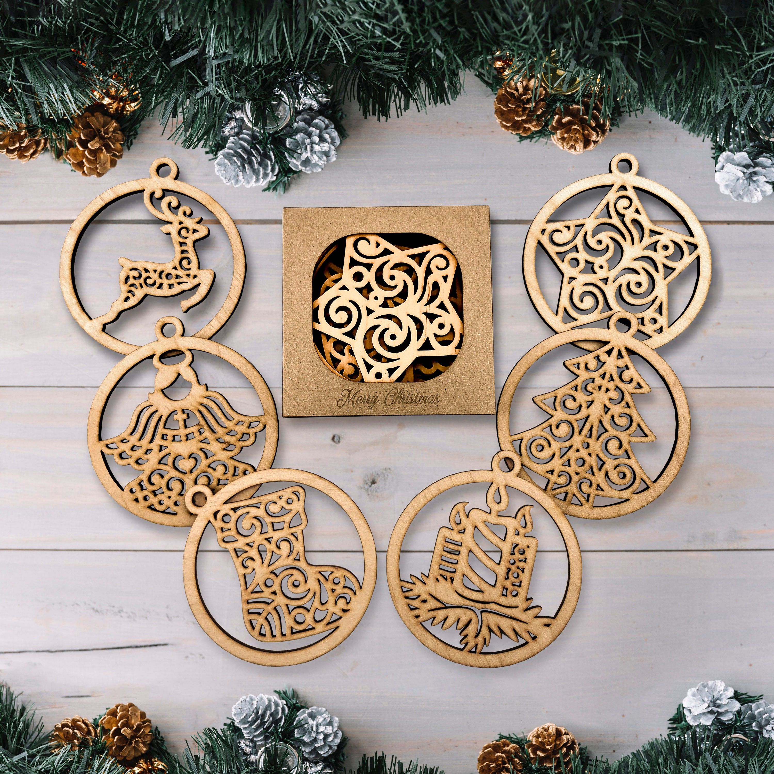 家具 Wooden Ornament Solid Wood Handmade Holiday Ornaments | The Carpentry Shop Co.