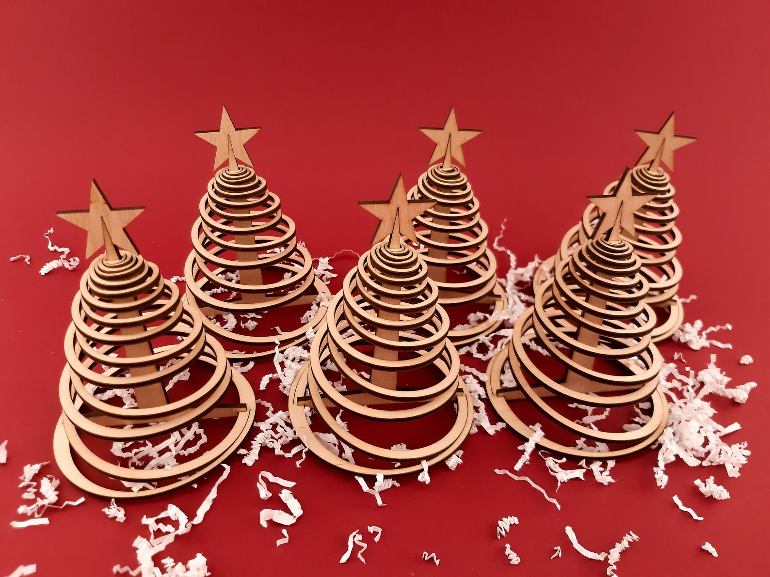 Christmas Tree Decoration Set of 6 Christmas Tree Ornaments Etsy