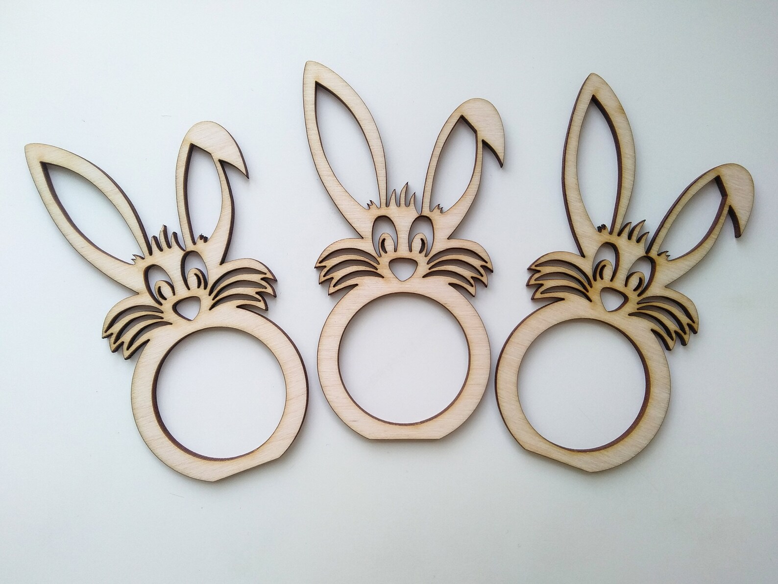 Wooden Bunny Napkin Rings Easter Napkin Holder Easter Table Etsy