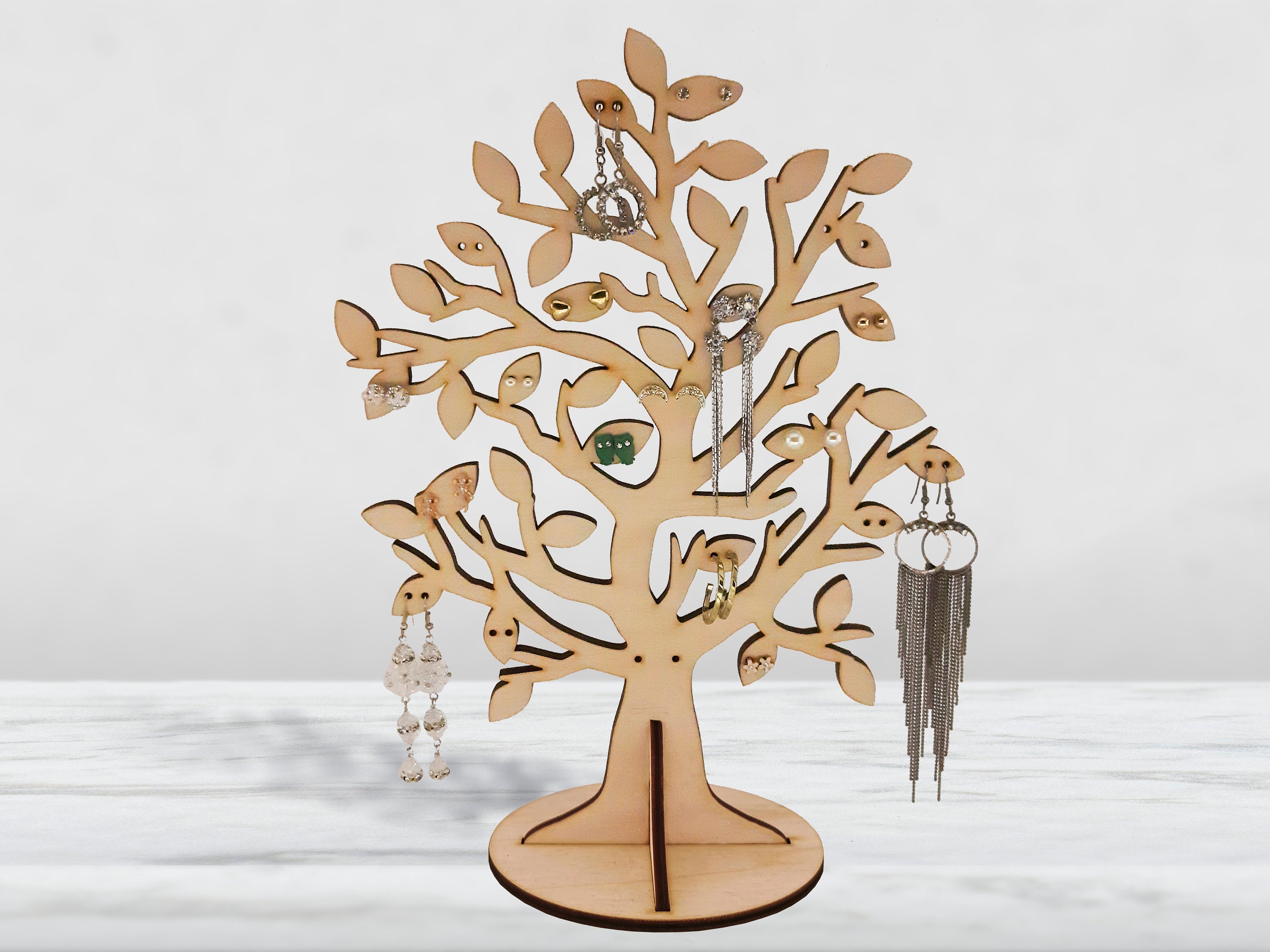 Black Tree Branches Design Necklace Display Rack Jewelry Showing Stand
