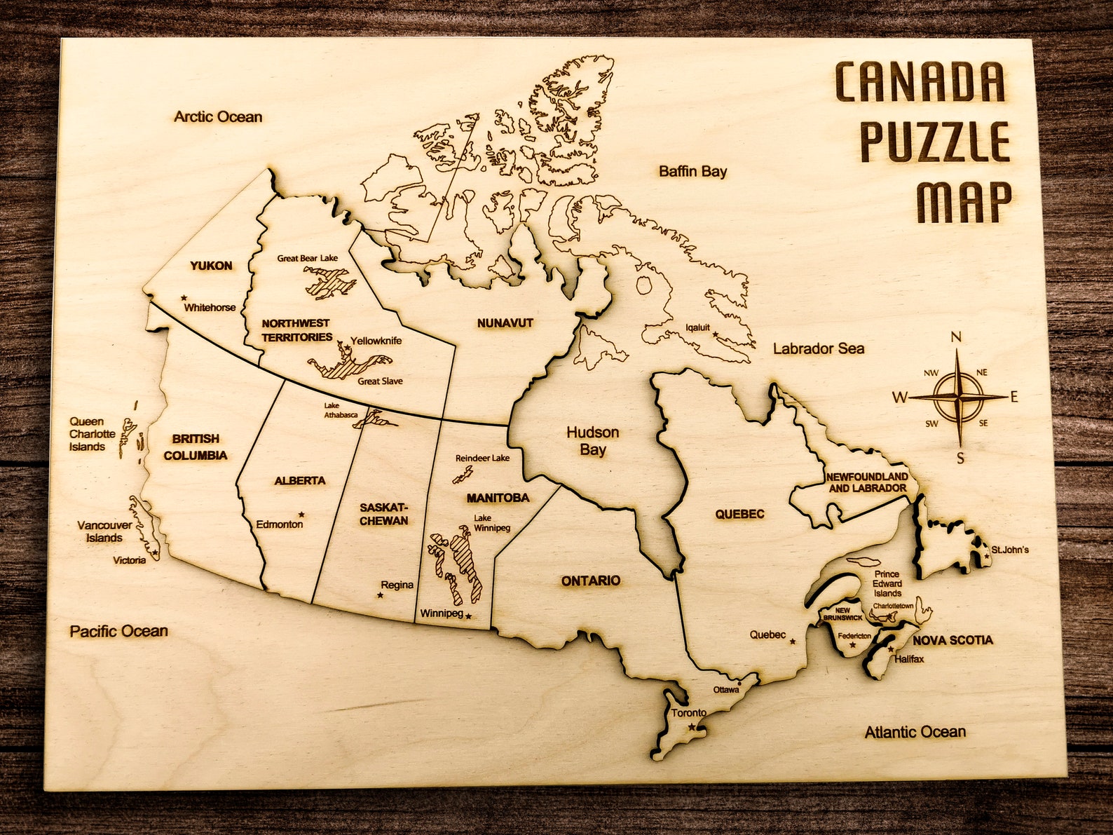 Canada Puzzle Map of Wood Personalized - Il 1588xN.3710254101 3pkx 