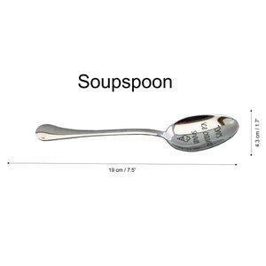 Custom Soup Spoon Engraved Gift, Personalized Name Practical Tableware ...