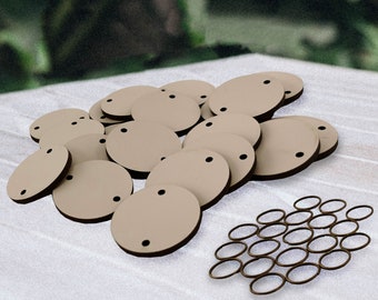20 wooden Discs for a Family Calendar, Calendar Board Discs, Family Birthday Sign Disk, Wood Circles, Wood Hearts, Family Dates