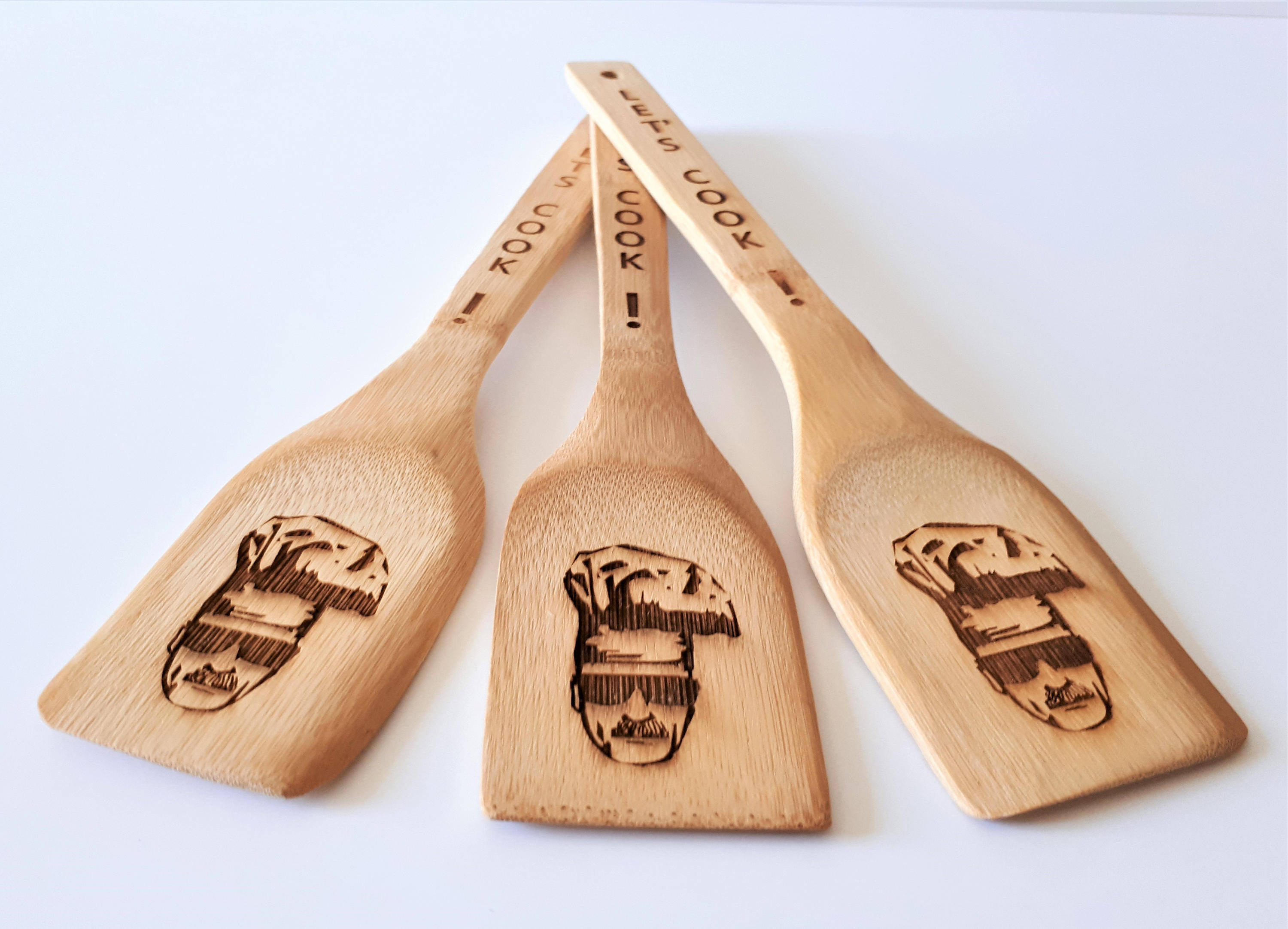 Breaking bad spatula / engraved spatula / natural wood Etsy