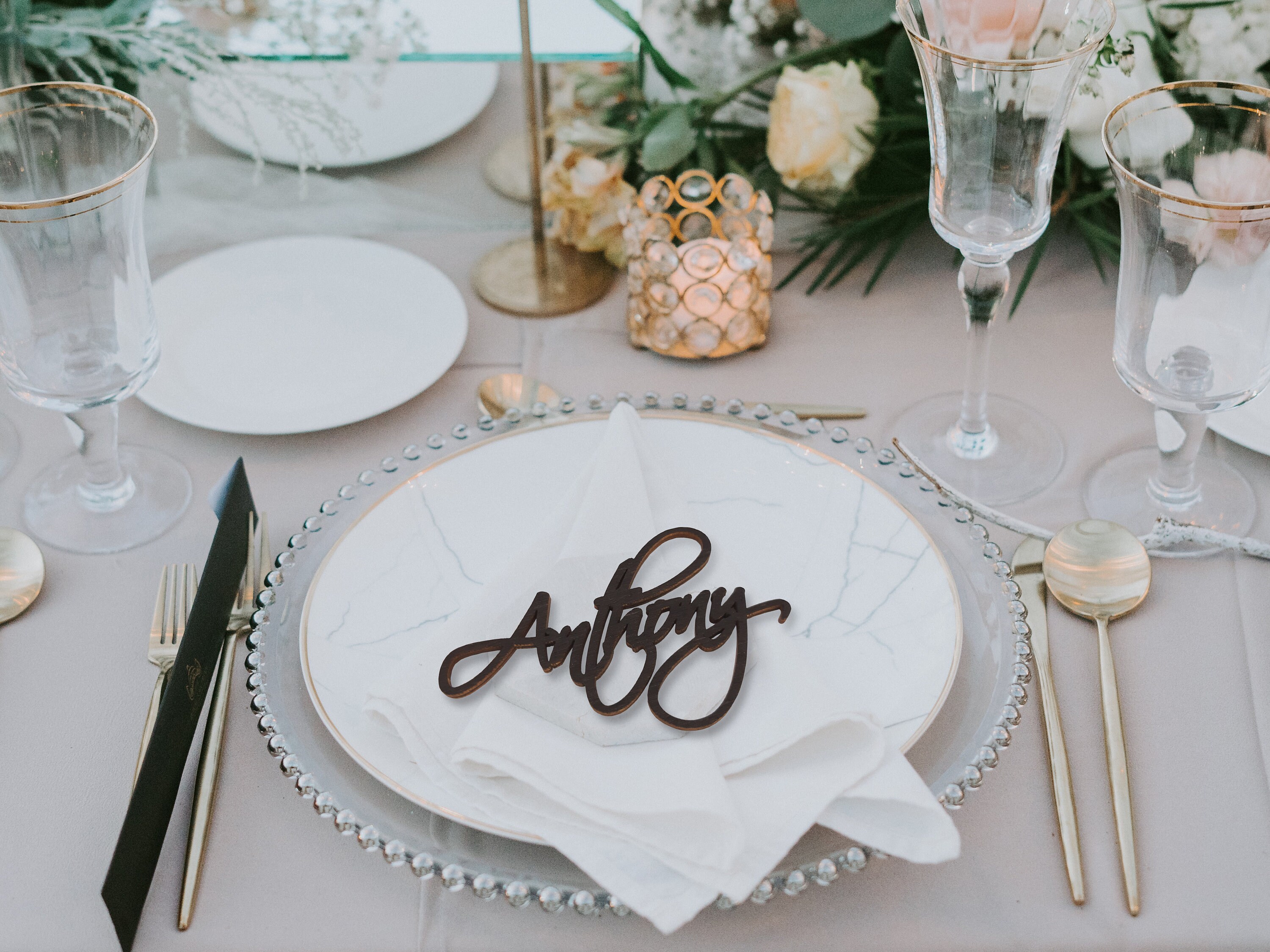 Seating chart name cards Wooden custom place cards Custom Etsy