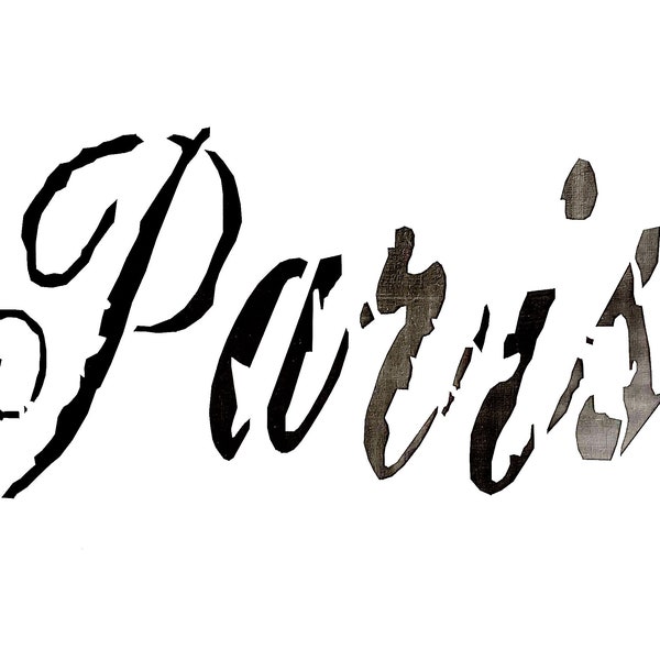 Paris Stencils Etsy