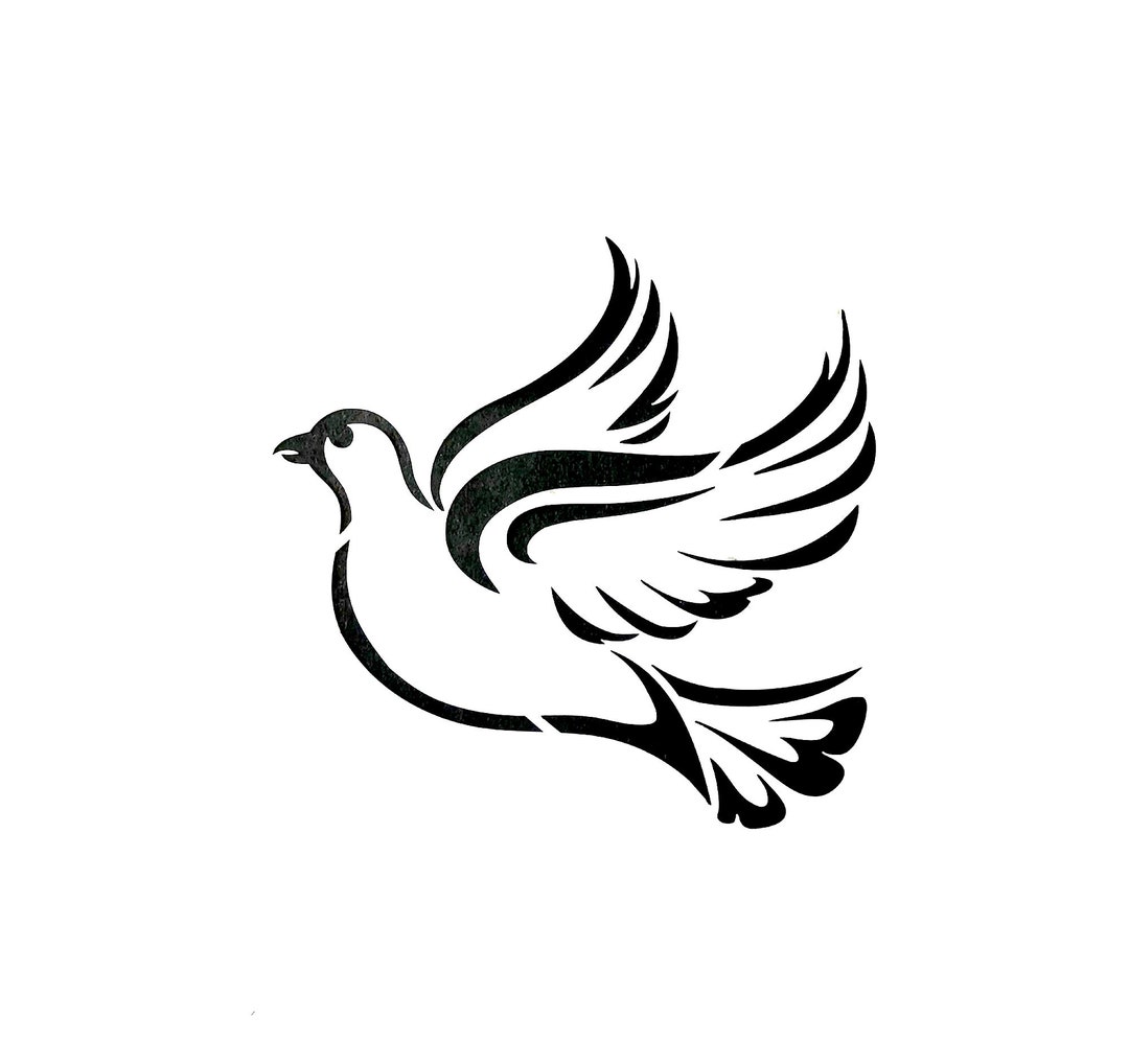 Bird of Peace Dove Stencil Template Overlay Image Size 176mm High X 180mm  Wide, for Furniture, Walls and Crafts. Re-usable - Etsy