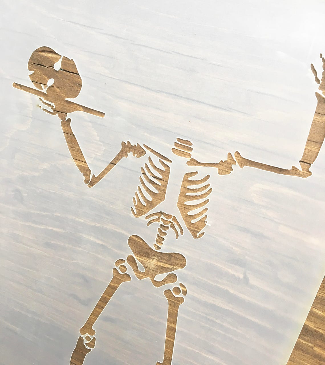 Halloween Themed Skeleton Stencil for Walls Furniture and Etsy Australia