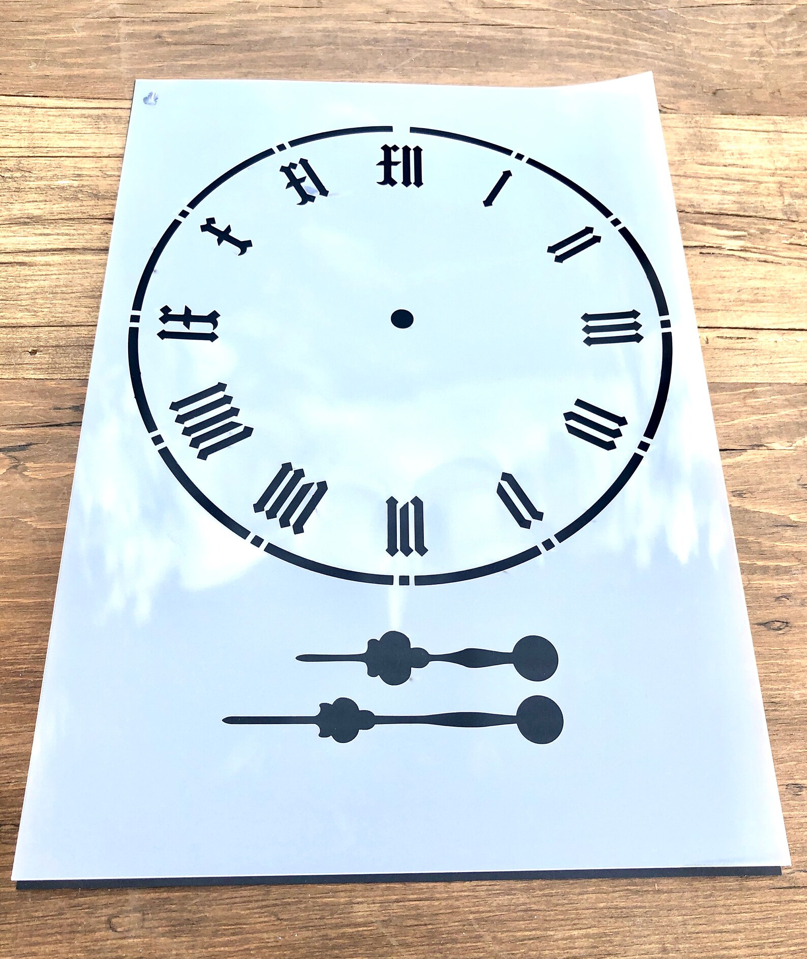 Clock Face Stencil German Style Numbers for Walls Furniture Etsy UK