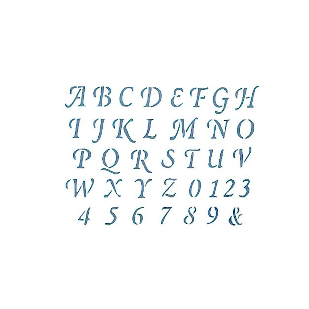45 Pièces Pochoir Lettre, Letter Stencils Alphabet Lettre et