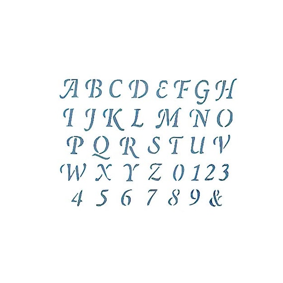 Old English Capital Letters Alphabet Stencil for Walls | Etsy