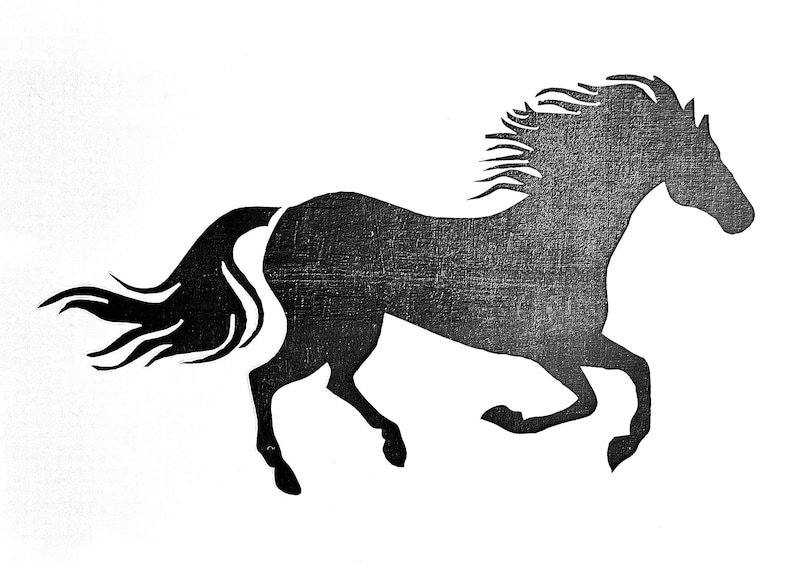 Galloping Horse Stencil for Walls Furniture or Craft Use Etsy Australia