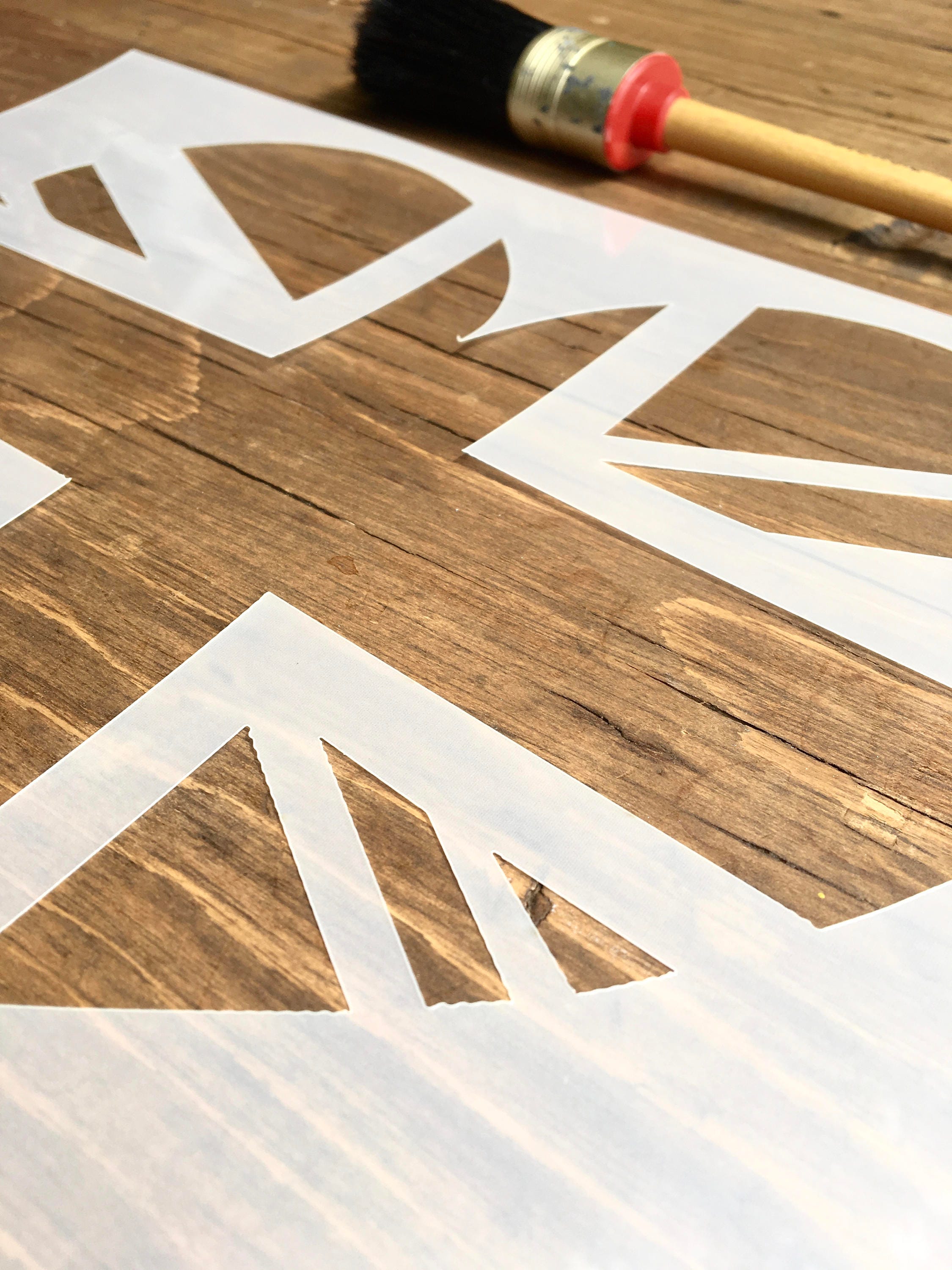 British Union Jack Flag Ensign Heart Shaped Stencil, Image Size 220mm X ...