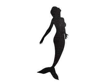 Mythical Mermaid Stencil for walls furniture or craft use, Image size 115mm Wide x 270mm High