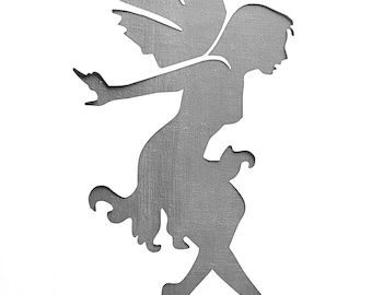 Mythical Fairy Stencil for walls furniture or craft use, Image size 123mm x 260mm