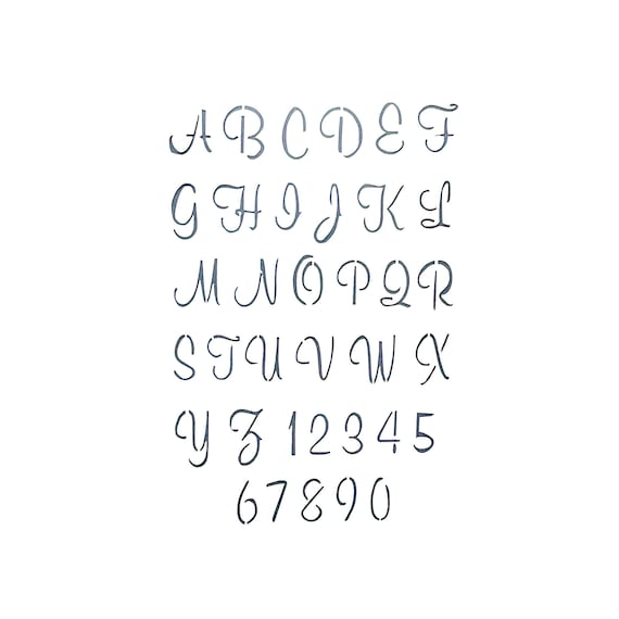 Capital Sarif (standard font) Lettering Stencils – International