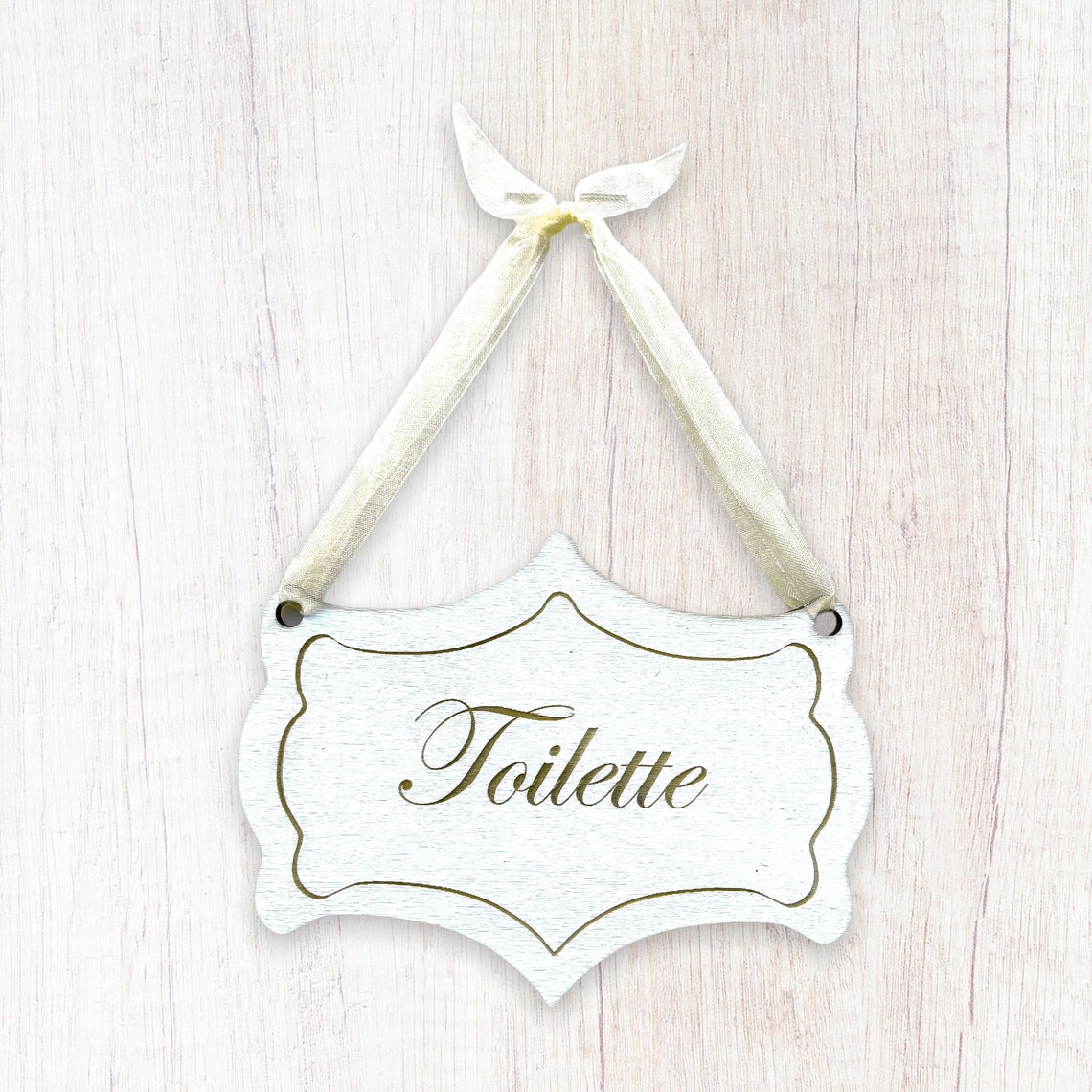 Toilette Toilet French Chateau Style Door Sign Hand Painted - Etsy