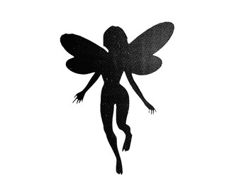 Mythical Fairy Stencil for walls furniture or craft use, Image size 190mm wide x 250mm high