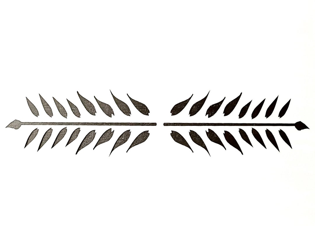 Leaf Border Garland Stencil Template for Walls, Furniture and Crafts ...