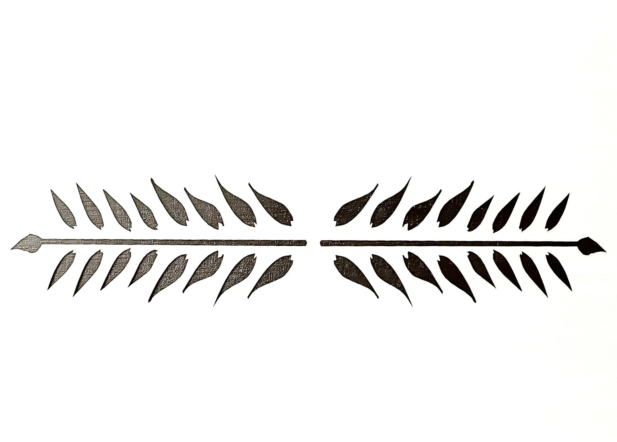 Leaf Border Garland Stencil Template for Walls Furniture and - Etsy ...