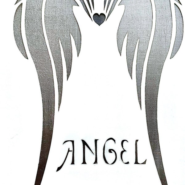 Angel Wings Craft Stencil Overlay, Image size 180mm x 270mm, re-usable for furniture, walls fabrics and crafts