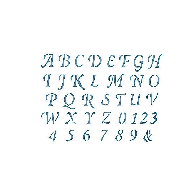 Olde Old English Font Alphabet Custom Stencil – My Custom Stencils