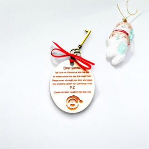 Clé magique du Père Noël pour le réveillon de Noël, personnalisée ou non